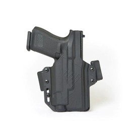 Raven Concealment Systems Perun LC Holster in Black Finish, Custom Fit for Glock 17 with SureFire X300U, Light-Compatible Tactical Holster
