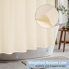 AooHome Extra Long Fabric Shower Curtain, Polyester Solid Shower Curtain