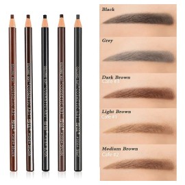 Lápiz Diseño Delineador De Cejas Microblading Colores 3pzs