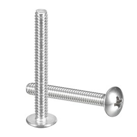 QUARKZMAN #8-32 x 1-1/4" Pan Head Phillips Machine Screws, Fully Threaded, Phillips Drive, 304 Stainless Steel 18-8, Quantity 50