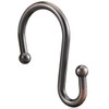 Bronze Shower Curtain Hooks,Rust Proof Shower Rings for Shower Curtain,