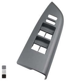 Osompar Door Window Switch Bezel Front Left Driver Side Compatible with Toyota Tundra 2007-2013 Sequoia 2010-2017 Replaces 74232-0C100 Gray