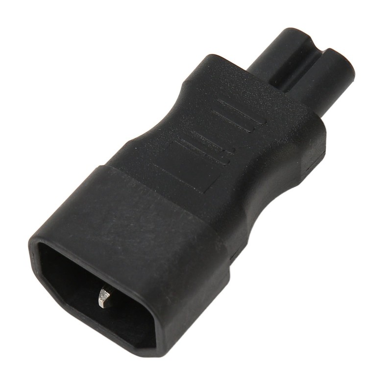 4Pcs IEC320 C14 to IEC320 C7 Power Adapter Universal Black