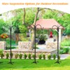 FEED GARDEN Adjustable Double Shepherds Hook for Outdoor with 5