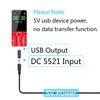 Maixbomr DC 5.5mm x 2.1mm to Mini USB Adapter, 5V