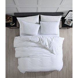 Riverbrook Home Vinton Comforter Set, King, White/Black, 3-Piece Set