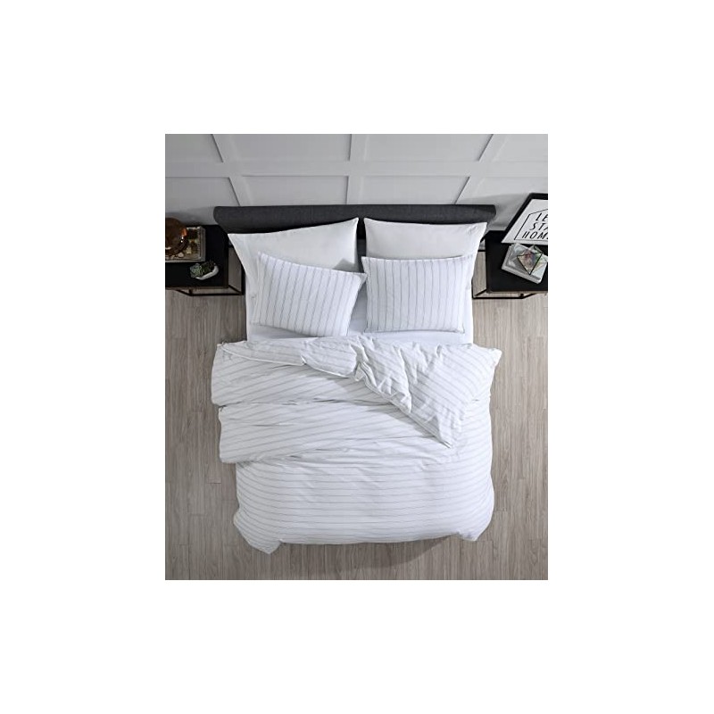 Riverbrook Home Vinton Comforter Set, King, White/Black, 3-Piece Set