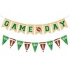 VILIFEVER VILIFEVER Game Day Burlap Banner Football Themed Garland Bunting,