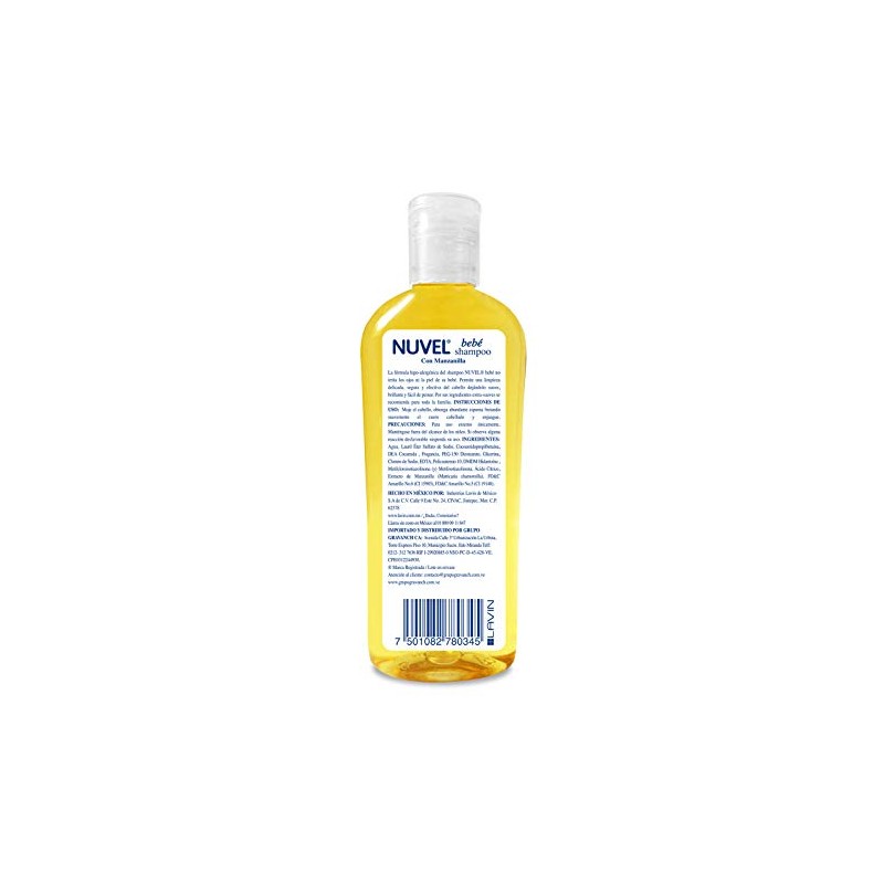 Nuvel Shampoo para Bebé de Manzanilla 250 ml | Sin