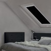 Eurohome 100% Blackout Skylight Roller Blind, No Drilling, Sun Protection,