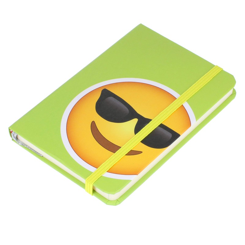 Stands Out, Supplying Outstanding Gifts Sunglasses Emoji A6 Hardback Ruled