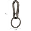 Keyring Clip,4 PCS Small Carabiner Clips Metal Keychain Carabiner Clip