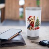 Yorkie, Christmas, Yorkshire Terrier, Santa Claus hat Stainless Steel Insulated