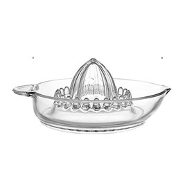 TAMUME 2pcs Glass Lemon Squeezer and Drink Stirrer Gin, Manual Juicer with Handle and Easy-to-Pour Spout