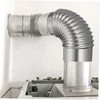 TEHAUX Stainless Steel Elbow Chimney Exhaust Flue Durable Rustproof Vent