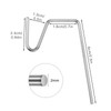 Yotako 60 Metal Gutter Hooks for Outdoor Christmas Lights, Weatherproof