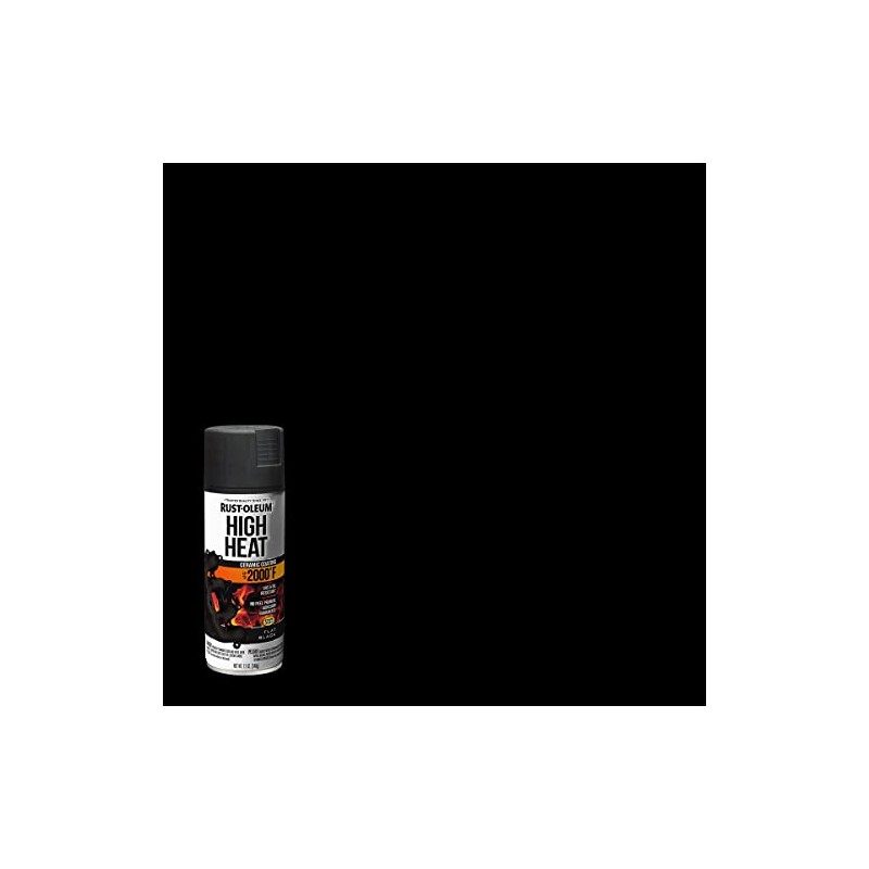 Rust-Oleum 248903 Automotive High Heat Spray Paint, 12 oz, Flat