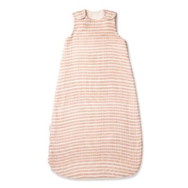 MakeMake Organics GOTS Certified Infant Baby Unisex Organic Cotton Muslin Baby Wrap - Comfort, Cozy Warmth for Your Little One - Dash Lines Print, (3-24 Months)