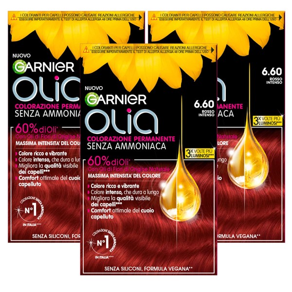 Garnier Olia Permanent Hair Colour without Ammonia, Colouring with Flower