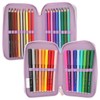 Depesche 12843 TOPModel - Filled 3-Compartment Pencil Case in Purple,