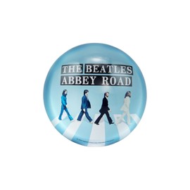 Half Moon Bay Abbey Road - The Beatles - Multicoloured Glass Paperweight, 2.7 x 1.25 inch
