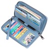 SENDEFN Women Leather Wallets RFID Blocking Zip Around Credit Card