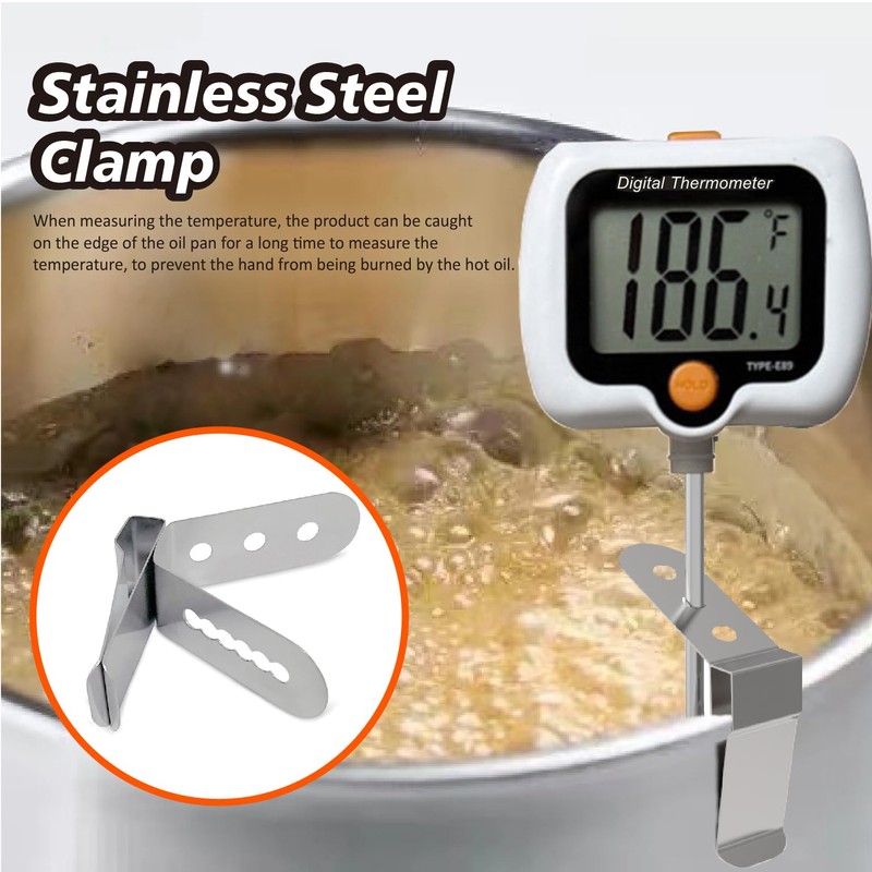 Candy Thermometer for Candy Making with Pot Clip,Best Instant Read