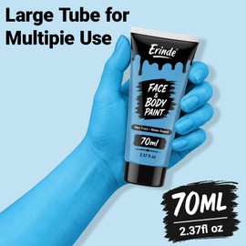 Light Blue Face Body Paint, 2.37oz Large Tube Pale Baby Blue Body Paint