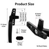 AHAQU 10PCS Replacement Window Handles, Right/Left Hand Universal Window Handle