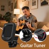 Electric Guitar Tuner, Bass Tuner Clip On, Large Clear LCD