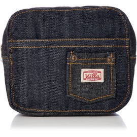 Keystone P.C. villa Denim Cosmetic Pouch, Navy
