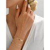 Hand Chain Bracelet for Women Dainty Gold Bracelets Trendy Ring