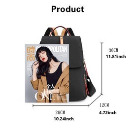 YANAER Small Backpack for Women Mini Backpack Lightweight Casual Daypack Backpack for Travel Handbag Nylon Bookbag Navy