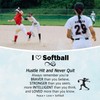 PODLEV Softball Necklace Gifts for Women Girls - Sparkling White