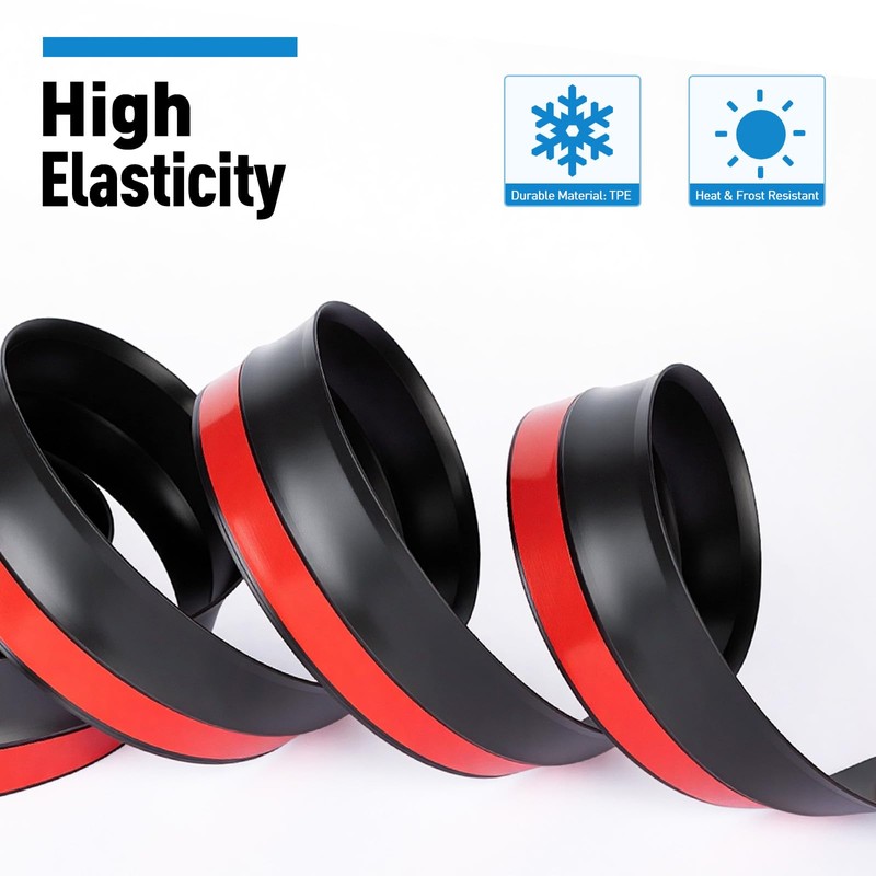 HOMWMPA Garage Door Seal Top and Sides, 34FT TPE Garage