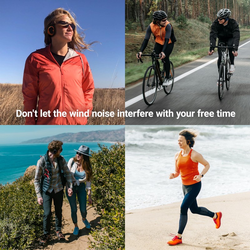 Cyclist Wind Deflector Ear Muffs Noise Reduction Earmuffs Cycling Wind