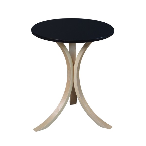 Niche Modern Mia Side Table, 18-Inch,Natural/Black