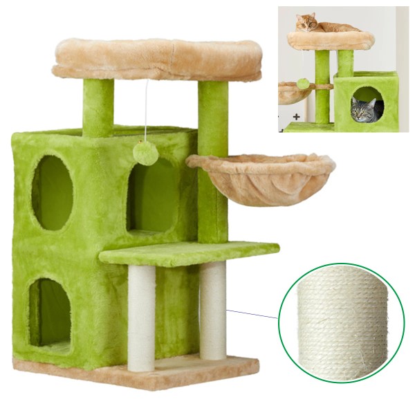 Unbranded 33" Cat Tree Tower Sturdy Activity Center Large Playing