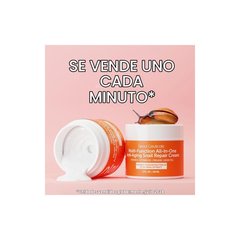 SeoulCeuticals Crema Multiusos con Extracto de Caracol, Vitamina E y