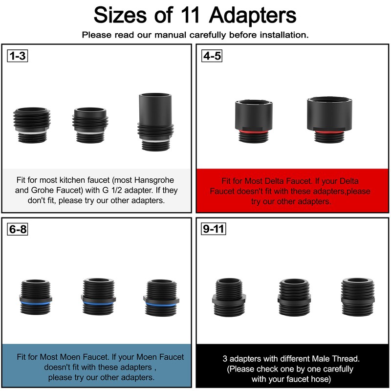 Kitchen Faucet Sprayer Head Replacement - Pull Down Faucet Spray