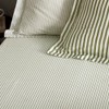 Yard Hebden Mélange Stripe Cotton Fitted Sheet - Super King
