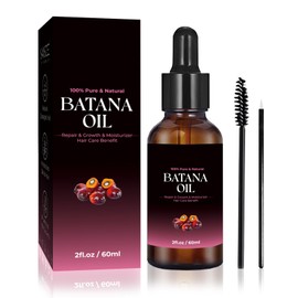 Batana Oil for Hair Growth, Organic Hair Oil for Moisturizing Hair and Scalp, 100% Pure and Natural for All Hair Type, 2 fl.oz