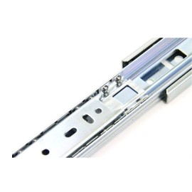 Kingsman Full Extension Ball Bearing Side Mount Cabinet Drawer Slide with Rear Bracket Set (3, 14 Inch)