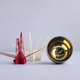 Nagao Tsubamesanjo Guinomi, Origin Crane, Diameter 2.4 x Height 2.0 inches (6 x 5 cm), 18-8 Stainless Steel Double Layer, Made in Japan