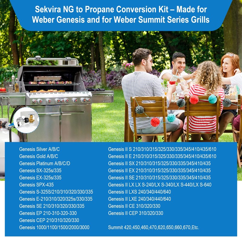 Natural Gas to Propane Conversion Kit,for Weber Natural Gas Conversion
