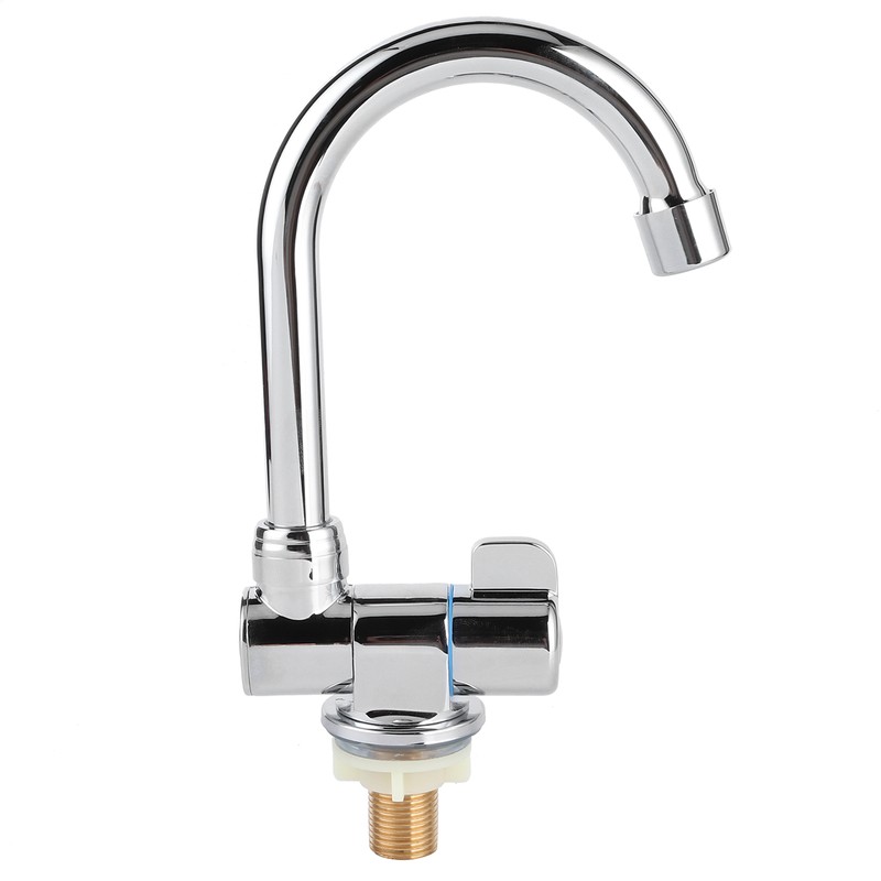 Single Cold Water Tap Basin Faucet 360 Degree Rotation 1/2in