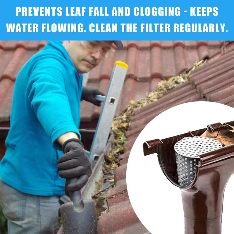 Pack of 2 Gutters Leaf Protection Rain Gutters Leaf Protection