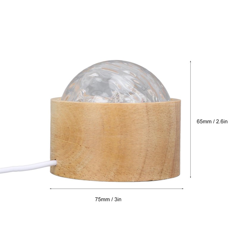 Topyond Water Wave Lamp Remote Control Dynamic Rotating RGB 16