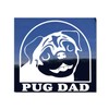 Pug Dad Vinyl Window Decal Dog Sticker