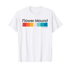 Vintage Flower Mound TX Texas USA Retro Design T-Shirt